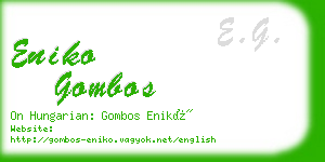 eniko gombos business card